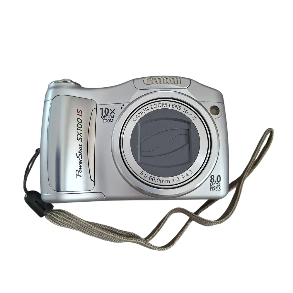 Canon PowerShot SX100 IS Digital Camera Silver Finish Original Box And + - Picture 9 of 16